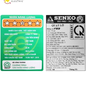 Quạt Lửng Senko LTS1636 Thân Sắt Dòng F23 11 Quat Lung Senko LTS1636 Than Sat Dong F23 5